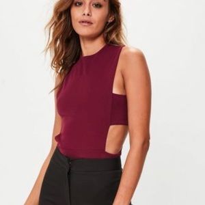 Misguided Red Bodysuit